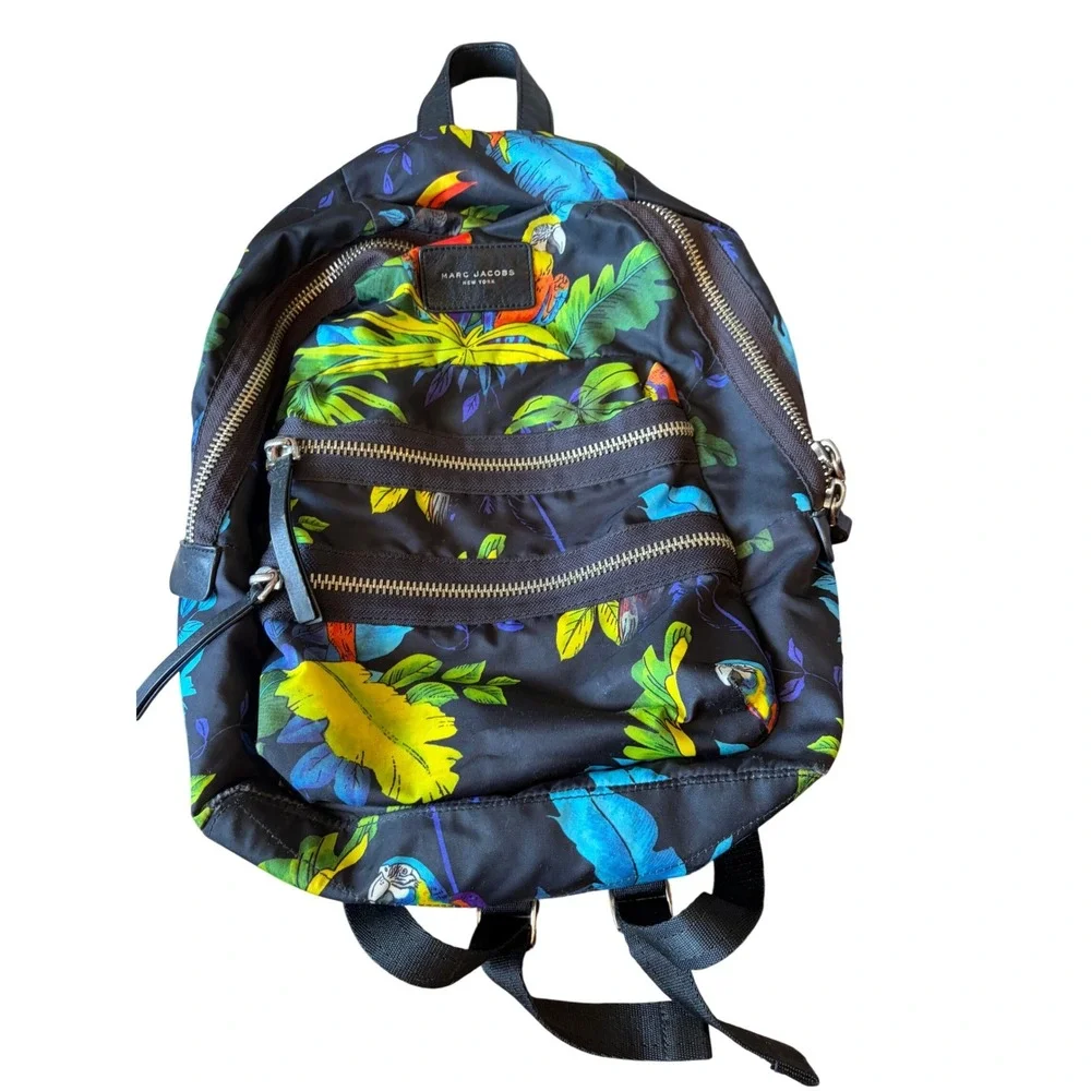 Marc Jacobs Tropical Parrot Print Nylon Backpack‎ NOT AVAILABLE